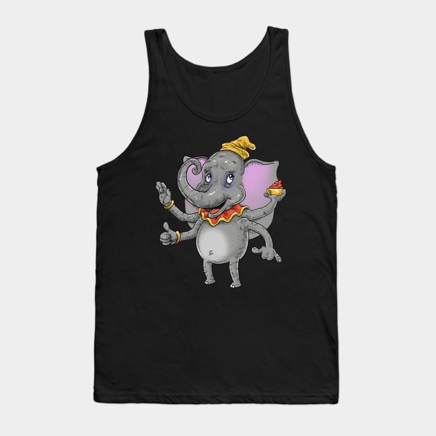 Dumbo Ganesha Tank Top by idrawcartoons